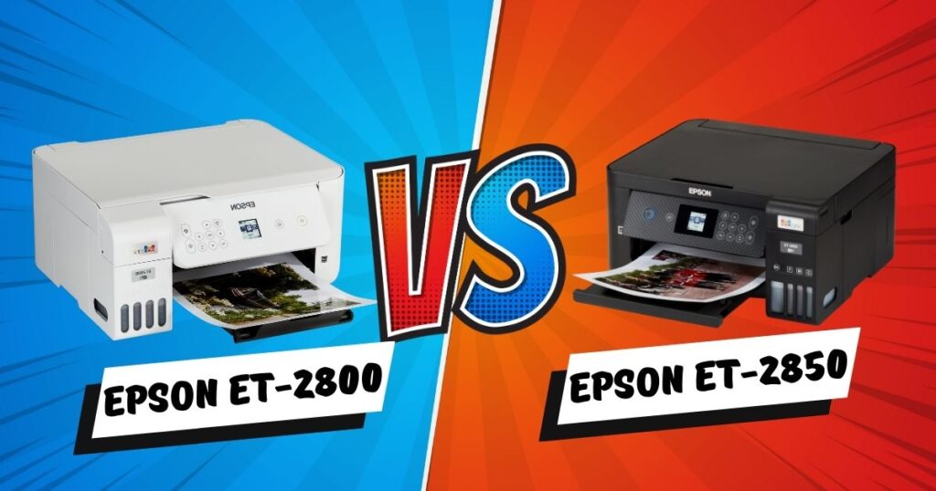 epson ecotank et-2800 vs epson ecotank et-2850 specs