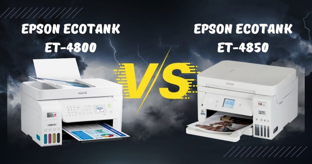 epson ecotank et-4800 vs epson ecotank et-4850 specs