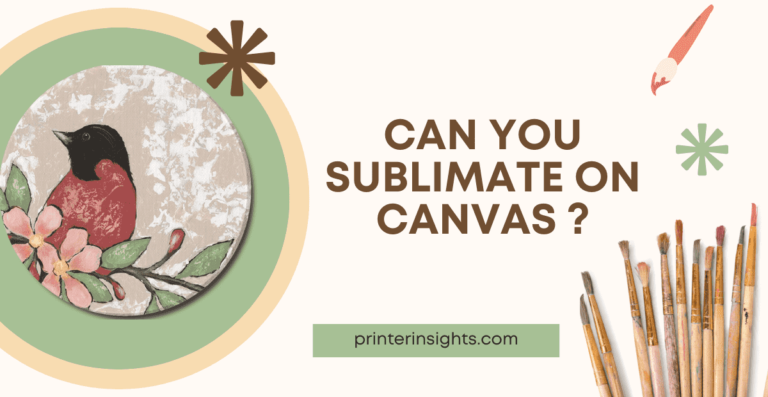 Can You Sublimate on Canvas