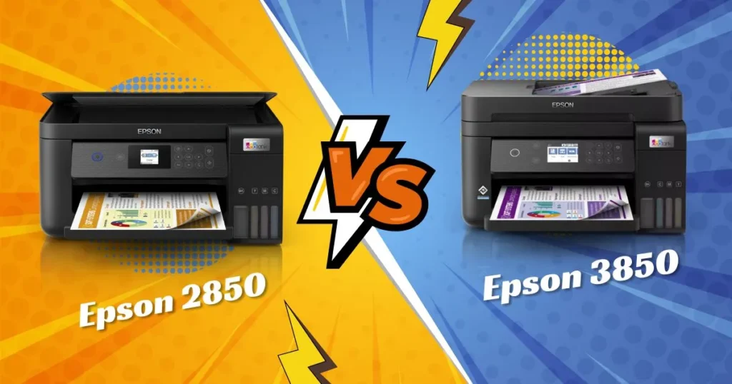 Epson Ecotank et-2850 vs Epson Ecotank et-3850 Specs