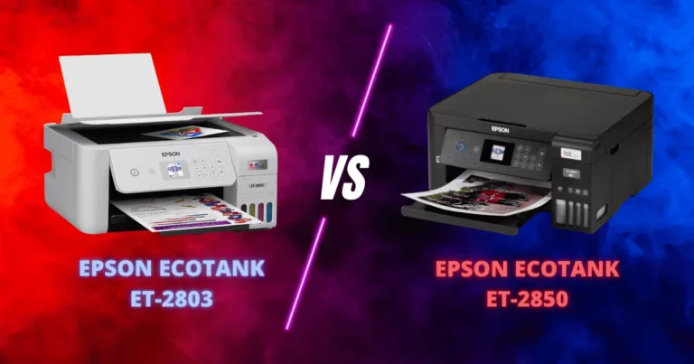 Epson Ecotank et-2803 vs Epson Ecotank et-2850 Specs